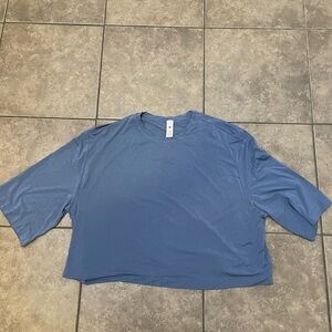 lululemon athletica Blue Crop Top